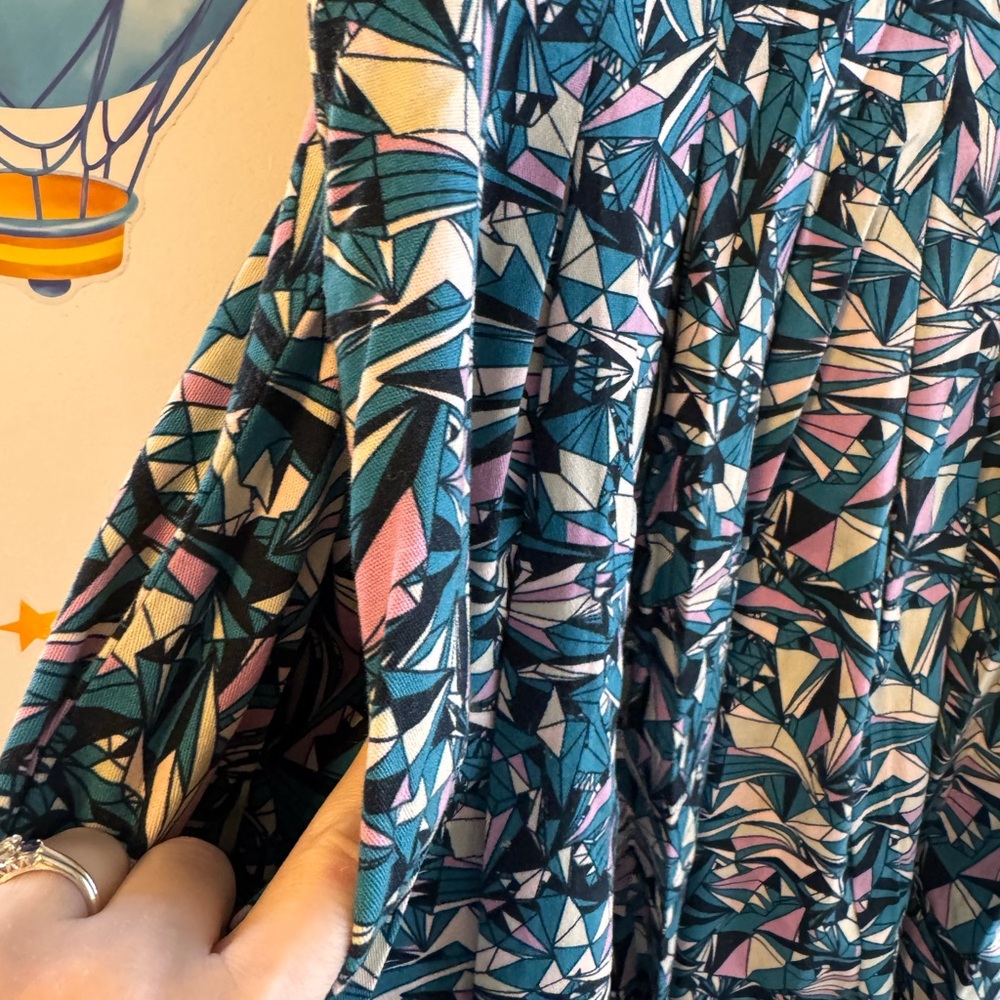 Nooworks Multi-Color Geometric Ruffle Sundress - Picture 3 of 9